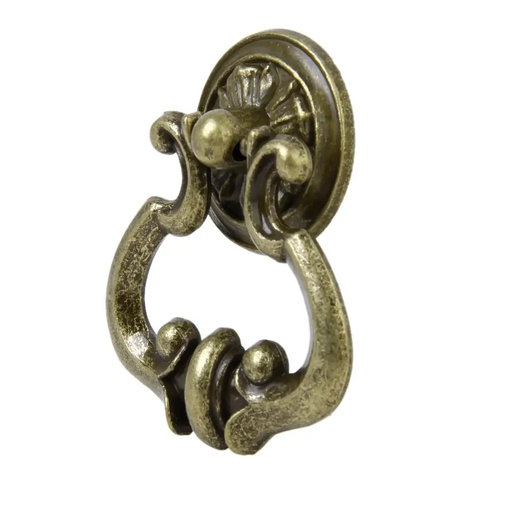 Antique Brass Cabinet Cupboard Drawer Door Pull Handles 55mm