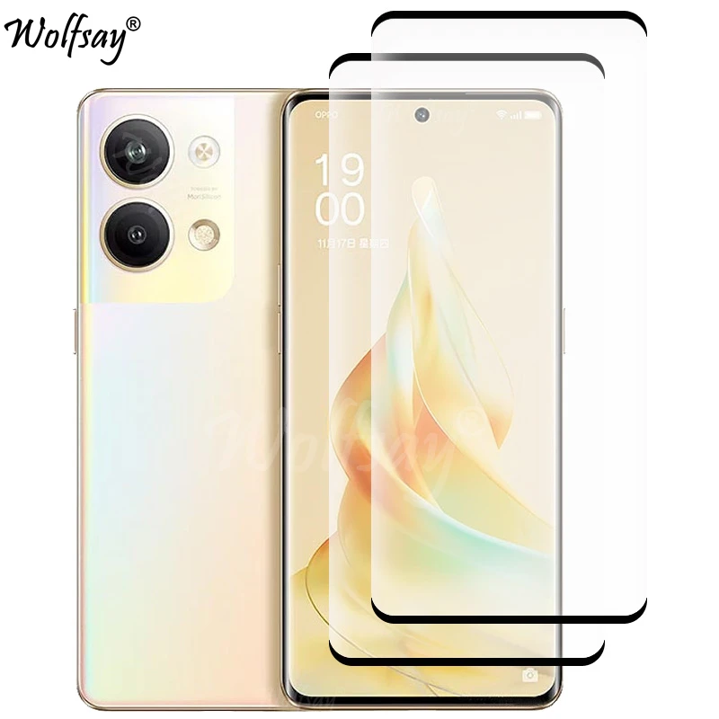 Vetro Temperato A Copertura Totale Per Oppo Reno 9 Pro 5G Proteggi Schermo Reno 9 7Z 8Z 7 8 Lite Vetro Per Fotocamera Per Oppo Reno 9 Pro Glass