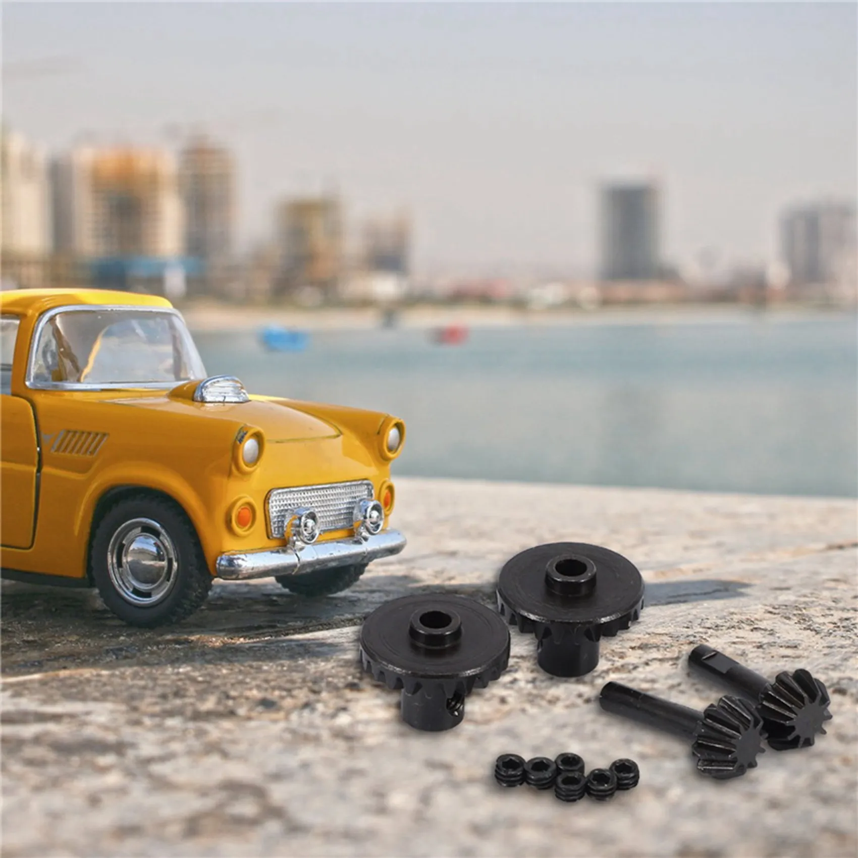 

Металлическая запасная часть для радиоуправляемого автомобиля, Модернизированная металлическая передняя и задняя оси, Шестеренчатый вал, комплект приводного редуктора для WPL B1 B14 B16 B24 C14 C24 идеально