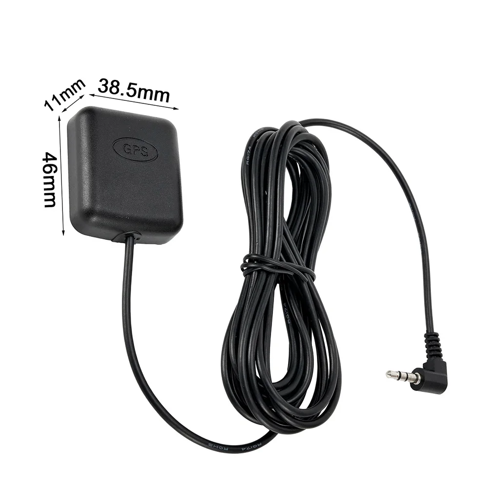 Car GPS Receiver and Antenna Car GPS Receiver Module With Antenna 3.5mm Elbow For Machines With GPS Function For Car Truck SUV Dash Cams Dash