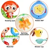 Baby Bath Toy Wall Sunction Cup Track Water Games Children Bathroom Monkey Caterpilla Bath Shower Toy for Kids Birthday Gifts 5