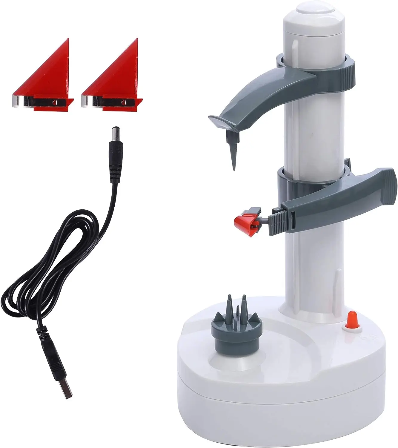 Electric Automatic Rotating Fruit Vegetable Potato Peeler Tool Multifunction Pear Apple Peeling Cutter Kitchen Accessories 2