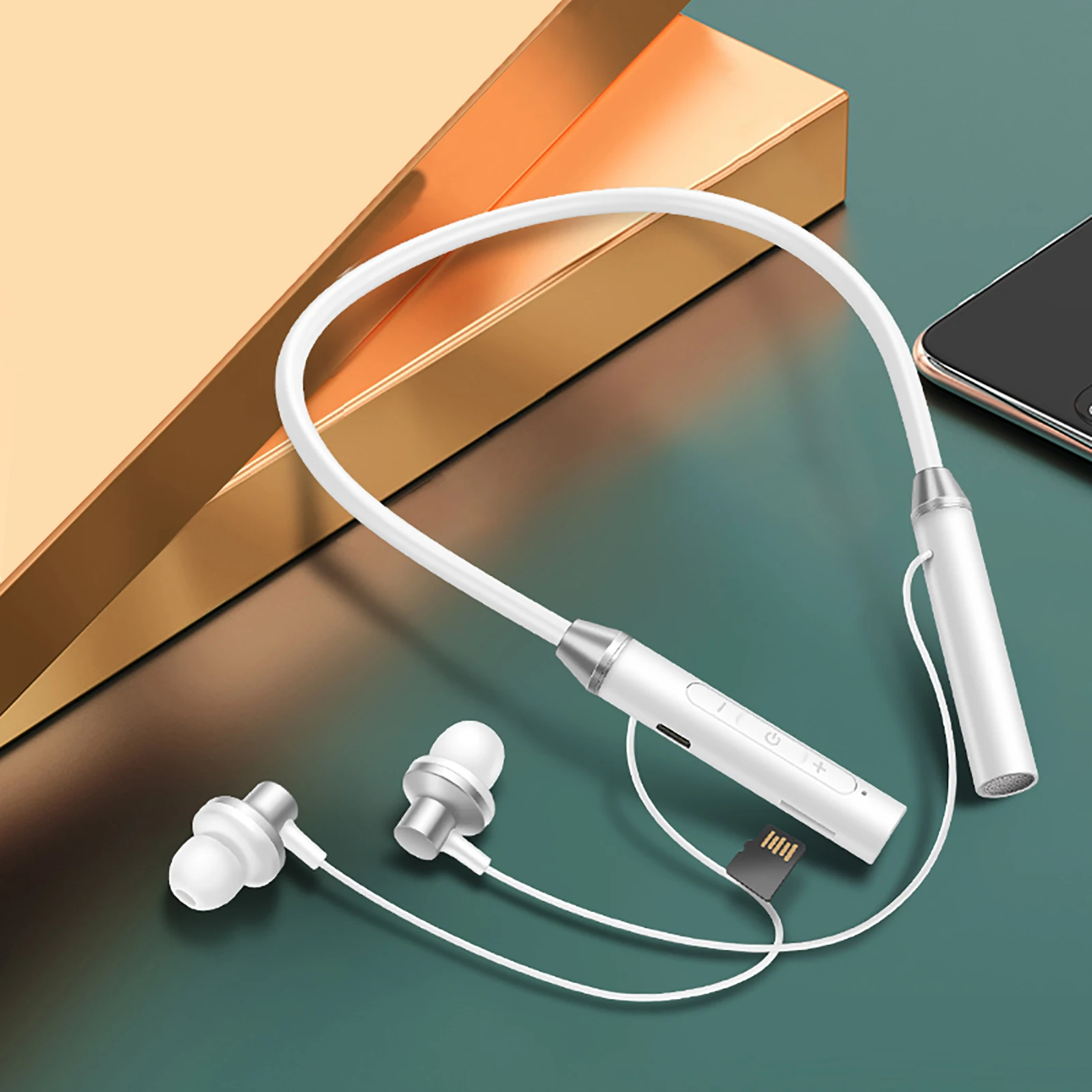 Neckband Headphones Foldable Wireless 