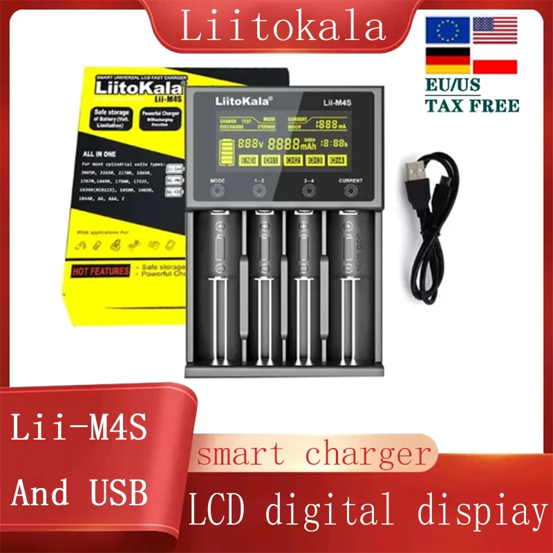 

Lii-600 Lii-S6 Lii-M4S Lii-M4 Lii-500S LiitoKala 3.7V 18650 26650 21700 18500 Lithium ion 1.2V Nickel hydrogen AA test capacity