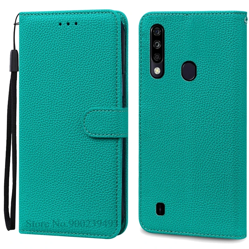 Sleek Silicone Wallet Leather Flip Case with Soft TPU Back Cover