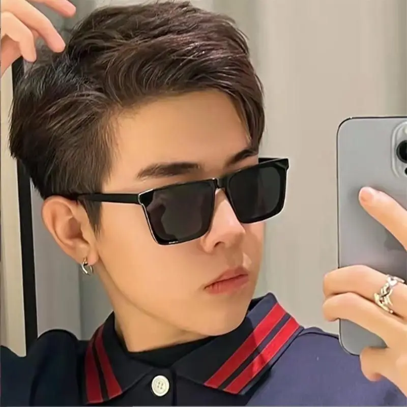Premium Men's UV Protection Square Frame Sunglasses - New 2025 Fashion Style