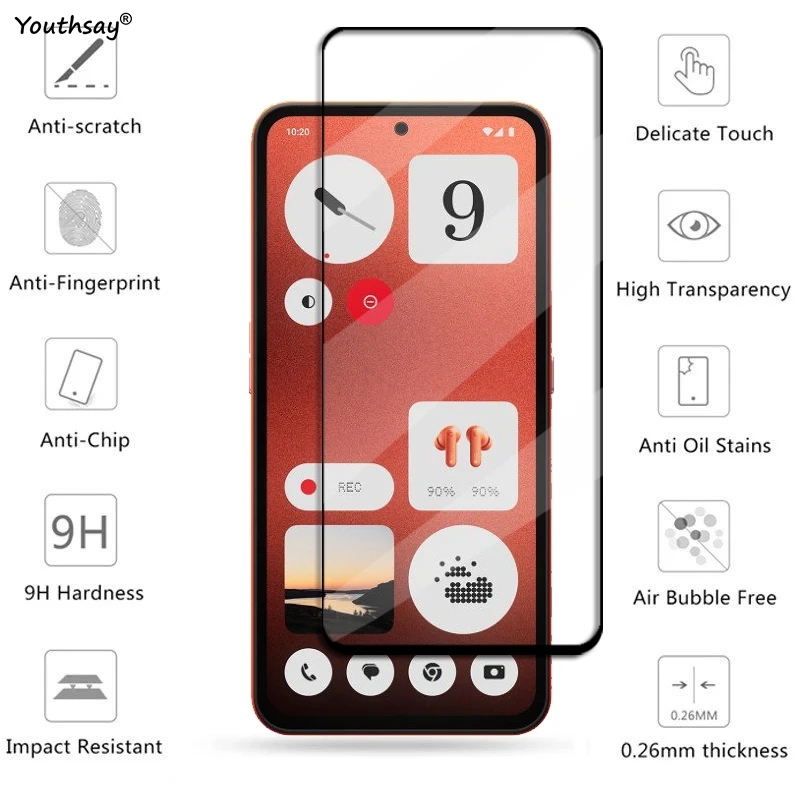 CMF هاتف 1 واقي شاشة من الزجاج المقسى ، غطاء زجاجي...