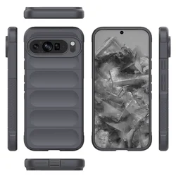 Silicone Matte Shockproof Phone Case - Soft Protective Cover with Skin Feel for Pixel 8A (GRAY)