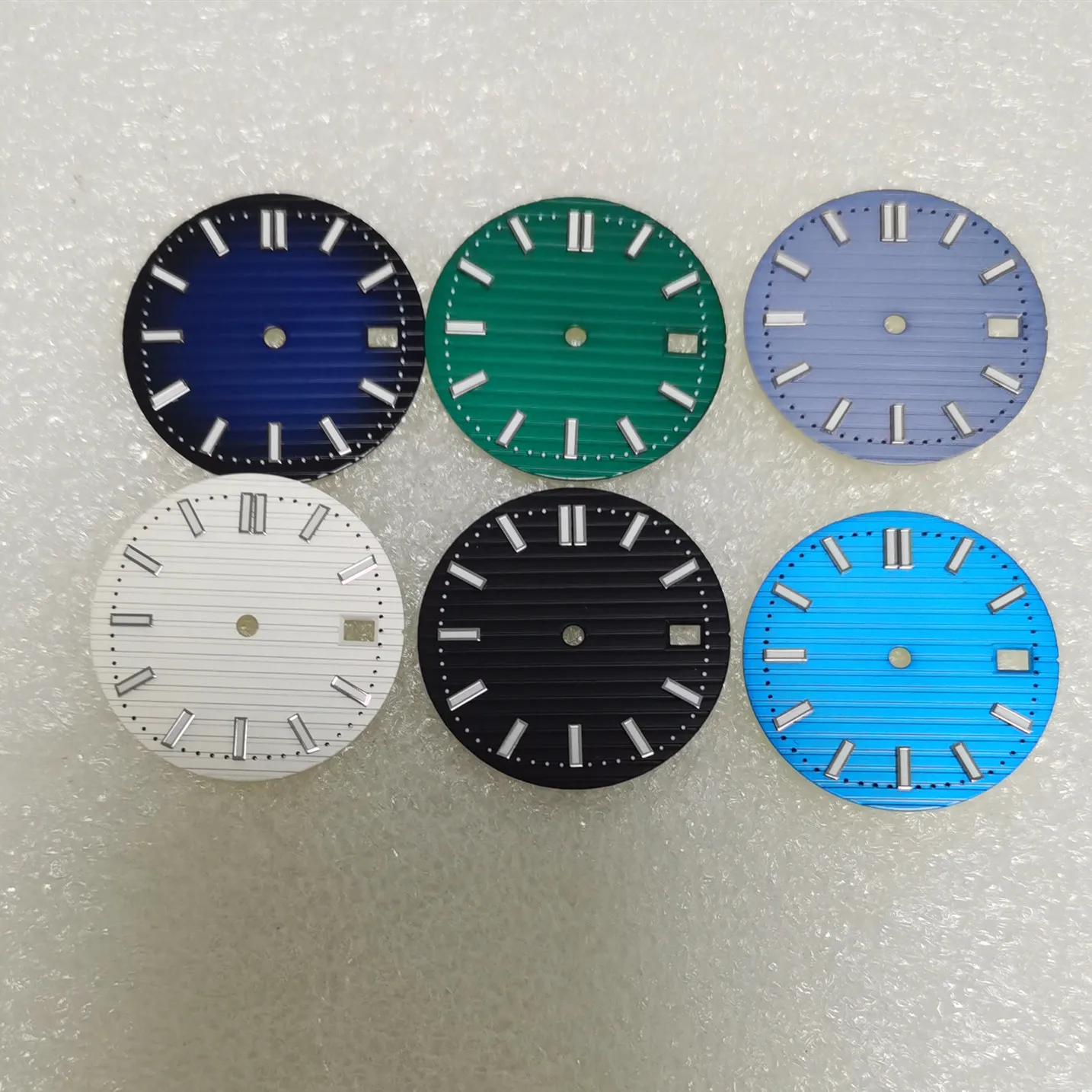 

29,7 мм синий зеленый белый коричневый стерильный зеленый светящийся циферблат для часов NH35 NH35A механизм для часов