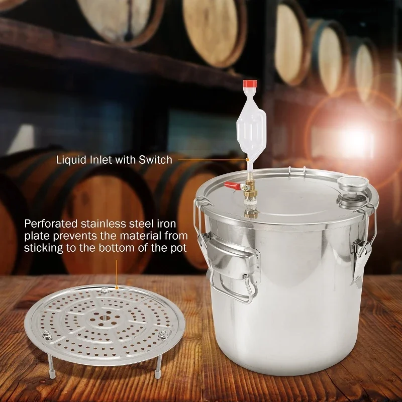 11L Alcohol Water Distiller Bottle DIY Moonshine Equipment Stainless Steel Brewing Machine Pump For Whisky Wine Beer Dispenser