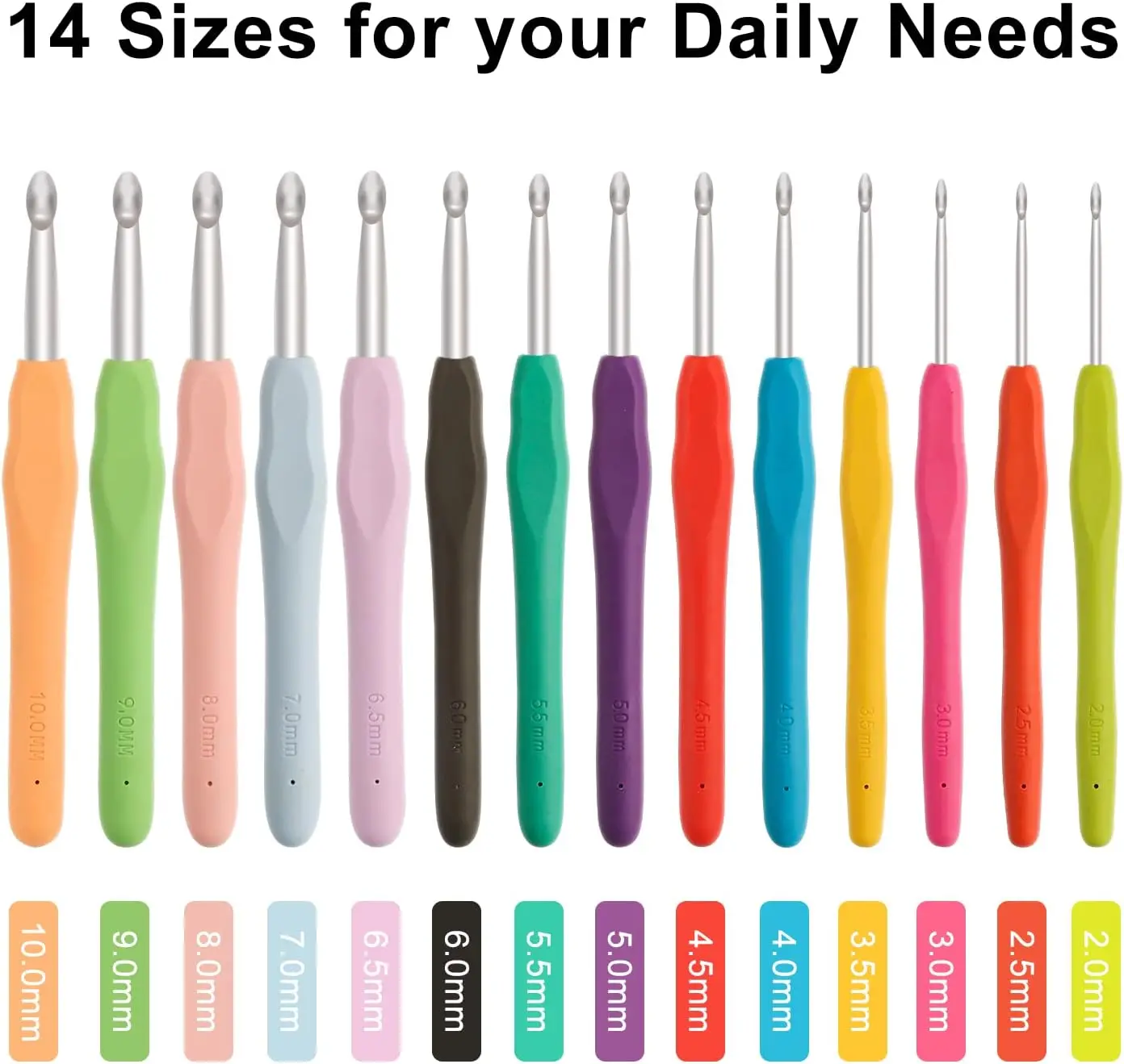 ergonomic soft grip handles