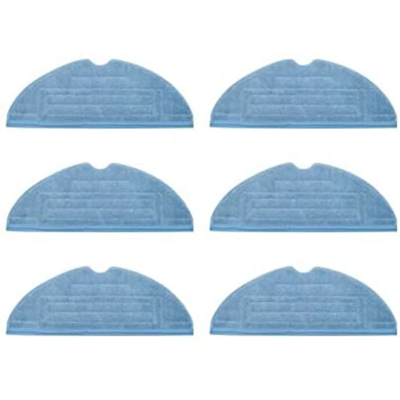 

6Pcs Vacuum Mop Replacement Pads For Roborock T7S T7S Plus S7 Reusable Hard Floor Cloth Replacement Microfiber
