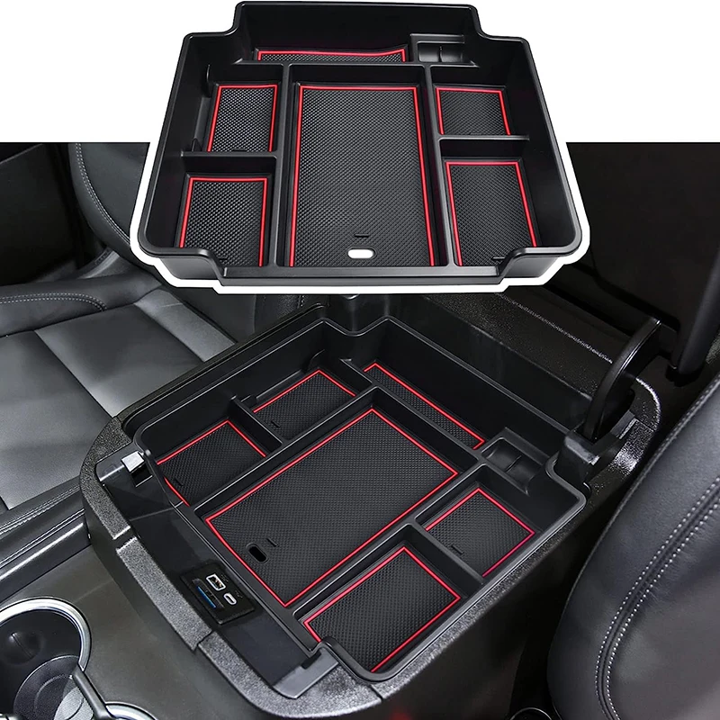 Per Chevy Tahoe Suburban Gmc Yukon Accessori 2021 2022 2023 Interni Second Storage Bracciolo Box Insert Cassetto Cubby Nascosto