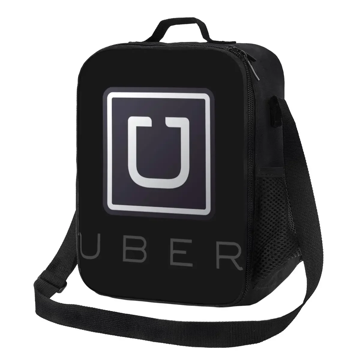 Uber Eats 드라이버 로고 절연 도시락 가방, 여성용 보온 쿨러 런치 토트, 해변 캠핑 여행