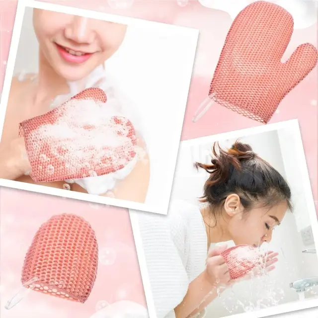 Guante exfoliante de silicona TPU panal: Secado Rápido y Antibacterial | Emoape