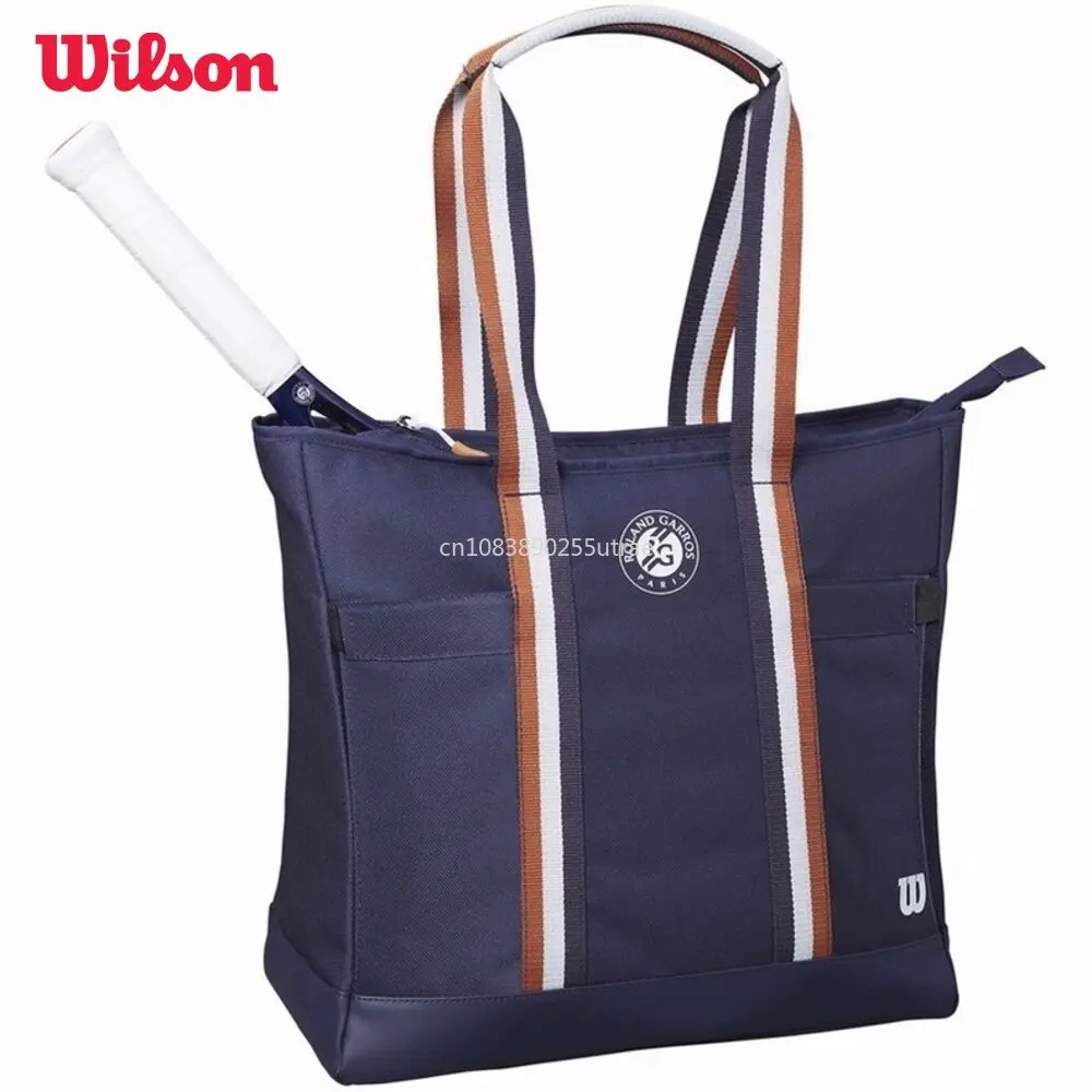 Wilson Roland Garros 테니스 운반 가방, 최대 2 라켓, 2 개의 탄성 구획, 최대 2 병을 수용 가능