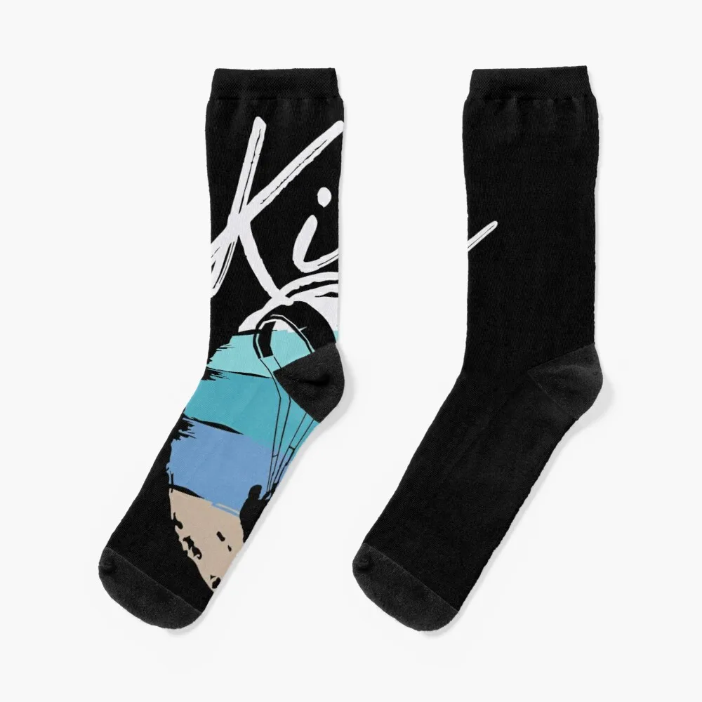 

kitesurfer kitesurfing kiteboard surfing kite Socks Winter Man Socks