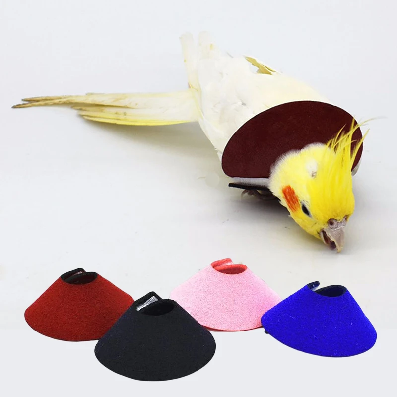 Parrot Collar Elizabeth Protect Bird Recovery Collar Around the Neck Scarf Cool Cape New For Rodents Soft Padded Neck Coverage bird neckband