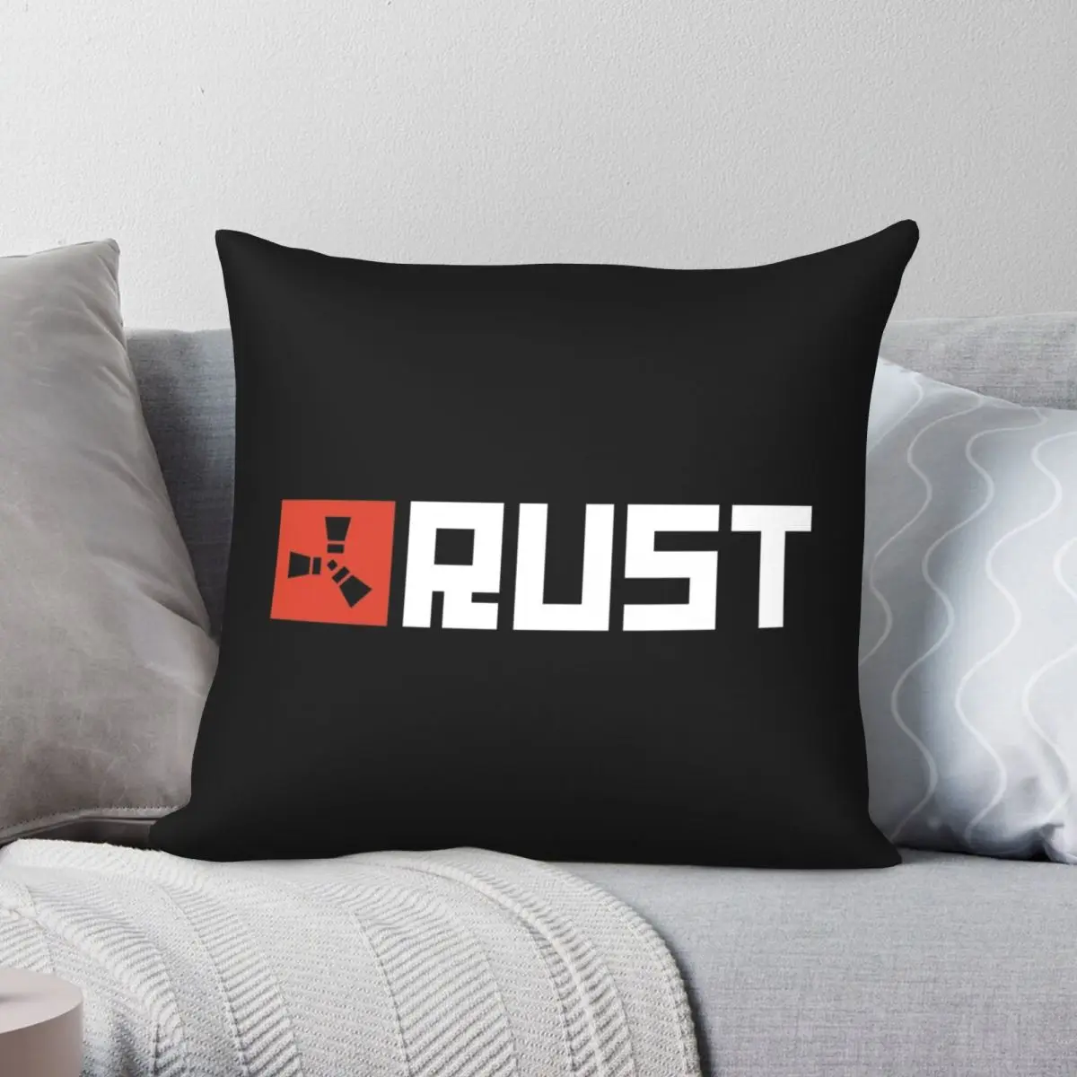 

Rust Game Logo Pillowcase Polyester Linen Velvet Printed Zip Decor Throw Pillow Case Home Cushion Case Wholesale 18"