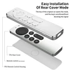 TPU Silver Edge Case Compatible With Apple TV 4K/HD Remote Control Prevent Scratches Drop Protection Transparent Protective Case 2