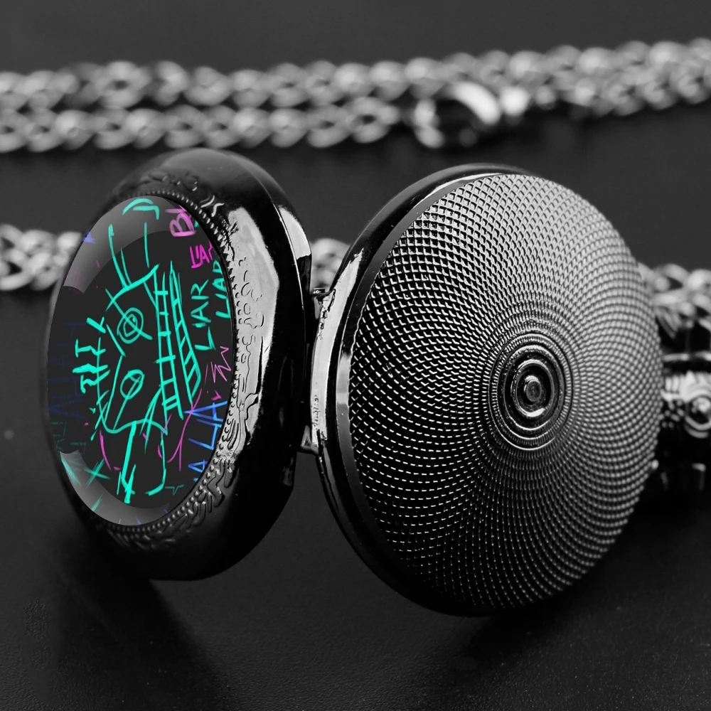Arcane Jinx Unique Creative Quartz Pocket Watche Necklace Accessory Chain Clock Kids Souvenir Best Gifts For Children Men quartz watch pocket watch