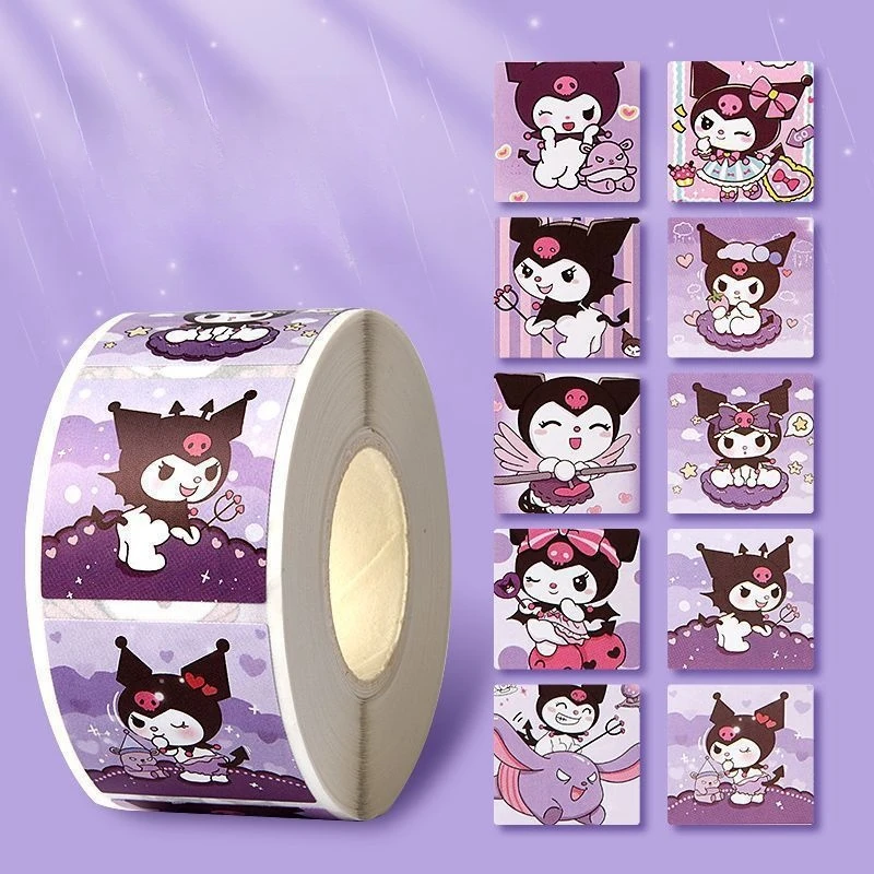 Stickers Decoration 500pcs/Roll Cute Cartoon Stickers Waterproof Stickers For DIY Scrapbooking, Envelope Sealing, - 3