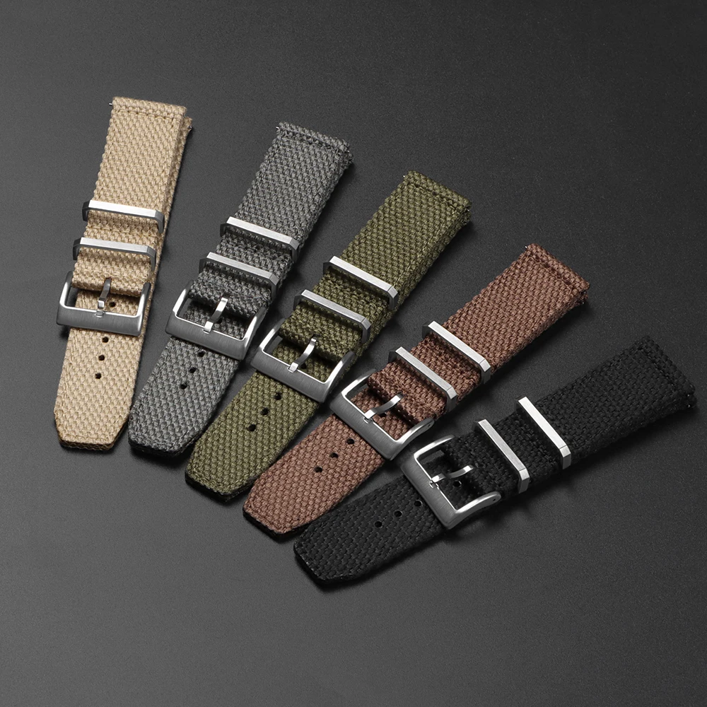 Premium Two-Sided Genuine Nylon Quick Release Sport Watch Band
