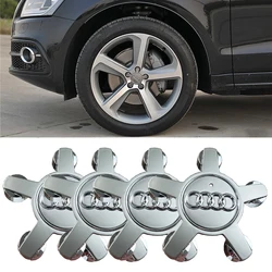 Set of 4 Premium 135mm Car Wheel Center Cap Hub Covers (GRAY)