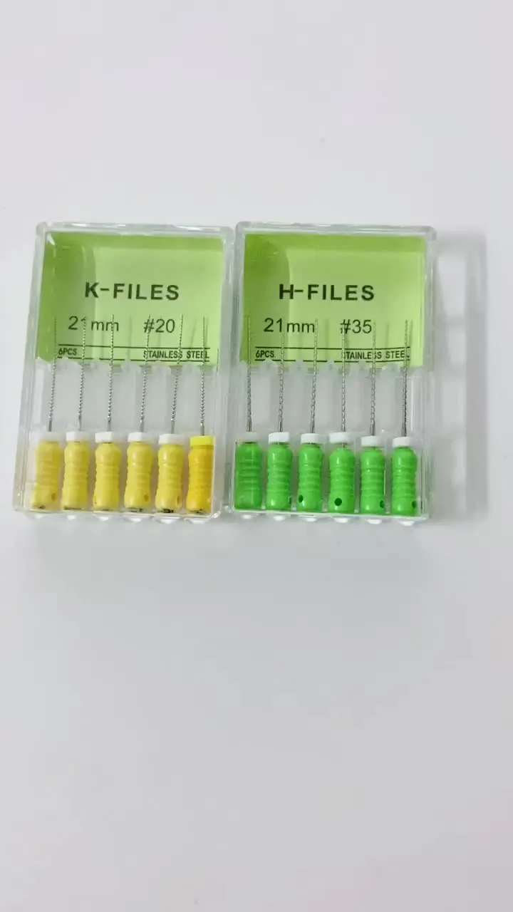 Dental Ni H-File 25mm #15-40 Lime Per Uso Manuale Strumenti - Foto 9