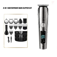 WAIKIL New Multi functional Men's Barber Rechargeable Cordless Waterproof Barber Professional Electric Trimmer sideburns trimmer 1