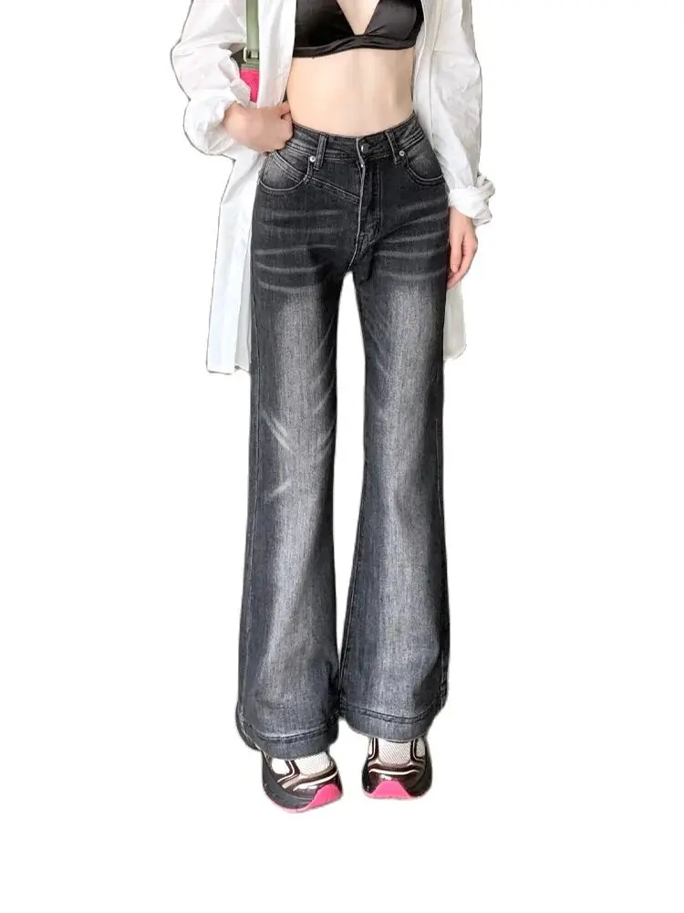 

Fashion Jeans Woman Wide Pants Cowboy Pants for Women Clothing Jeans Y2k Clothing 2023 High Waisted Jeans For Woman 90s Clothes