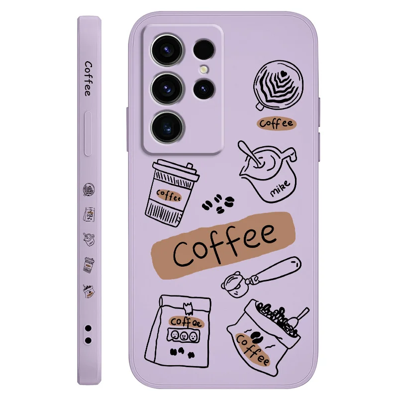 Coffee Beans Pattern Phone Case - Elegant and Durable Design