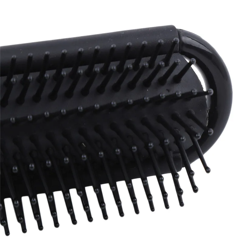 1PC 전문 여행 헤어 빗 휴대용 접는 헤어 브러시 거울 컴팩트 포켓 크기 지갑 여행 빗