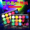 15 Colors Glow In Dark Water Based Body Face Painting Non-toxic Diy Paint Kit 1