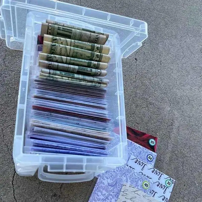 100 Envelope Challenge Box Set Budgeting Tool Kits for Financial Goals, Easy And Fun Way To Save $5050 in 100 days For Gifts 5