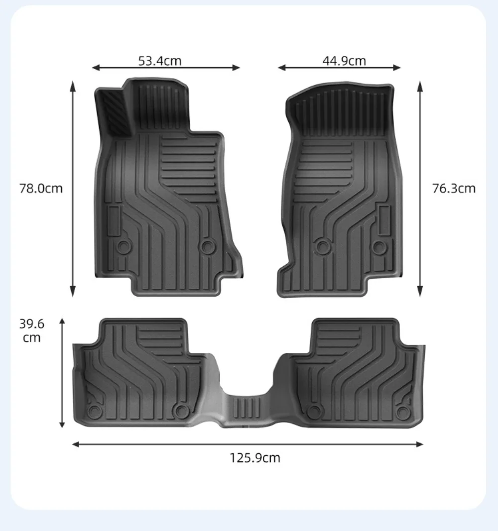 캐딜락 CT4 2020 2021 2022 2025 2026 플로어 매트, 풋 패드, 카고 라이너, 트렁크 패드, TPE 3D 풋 매트, 자동차 내부 액세서리