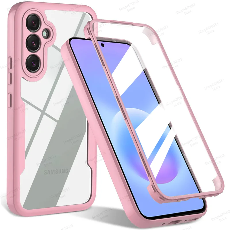 360° Shockproof Silicone Phone Case with Screen Protector Cover