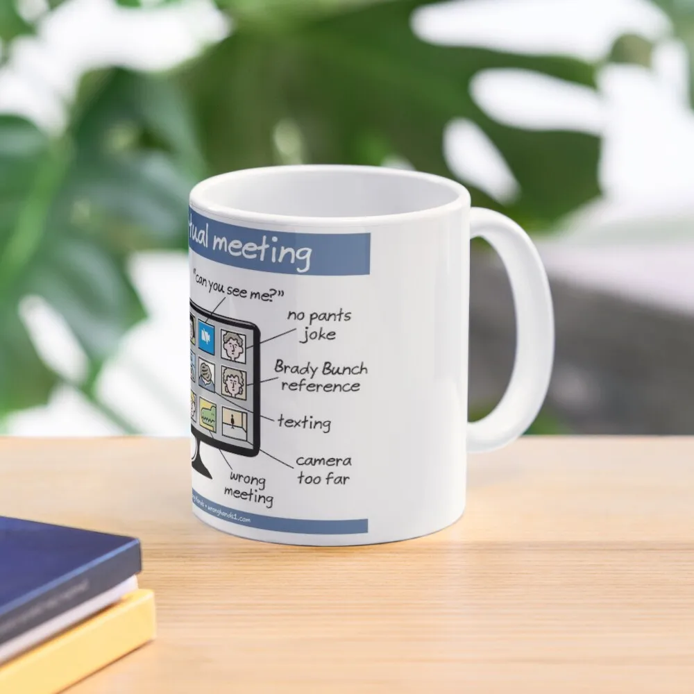 

every virtual meeting Coffee Mug Set Porcelain Funny Cups Mug