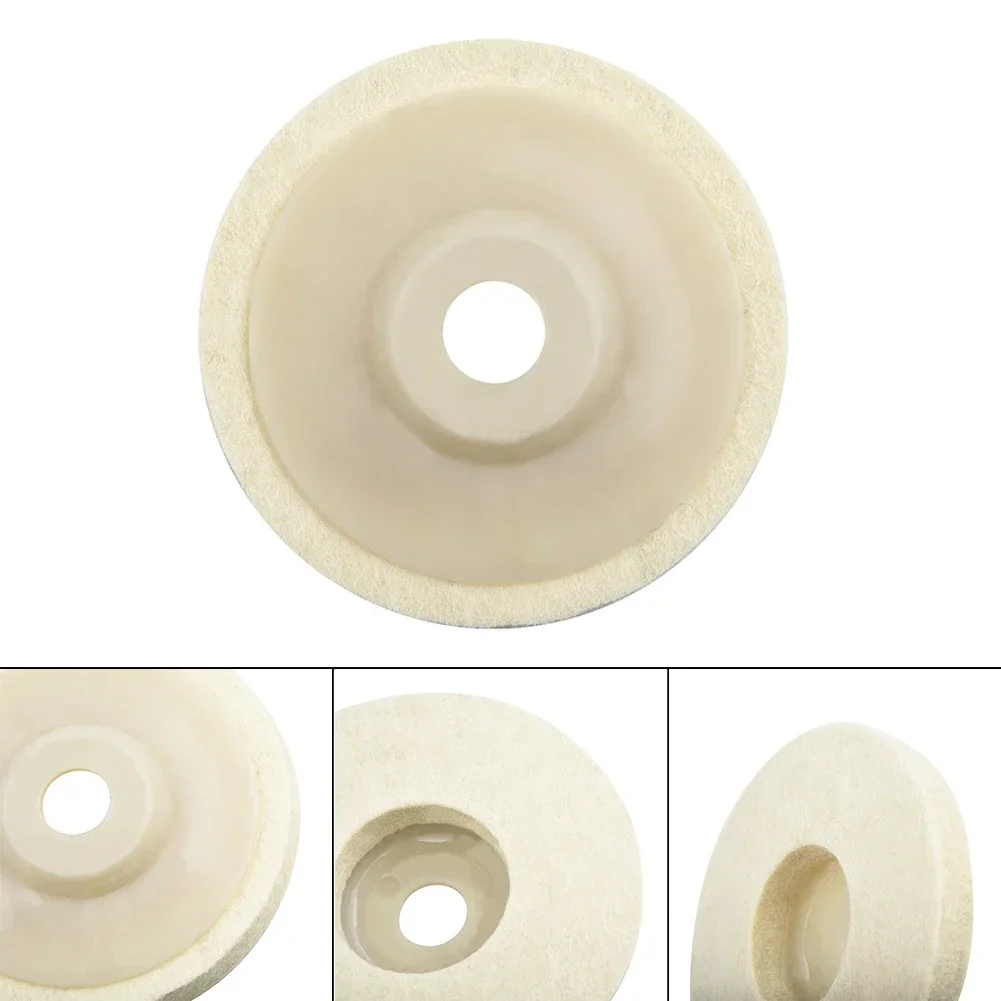 4inch 12mm Wool Felt Polishing Angle Grinder Wheel Buffing Polishing Disc For Rotary Tool Abra For Metal Marble Glass Ceramics