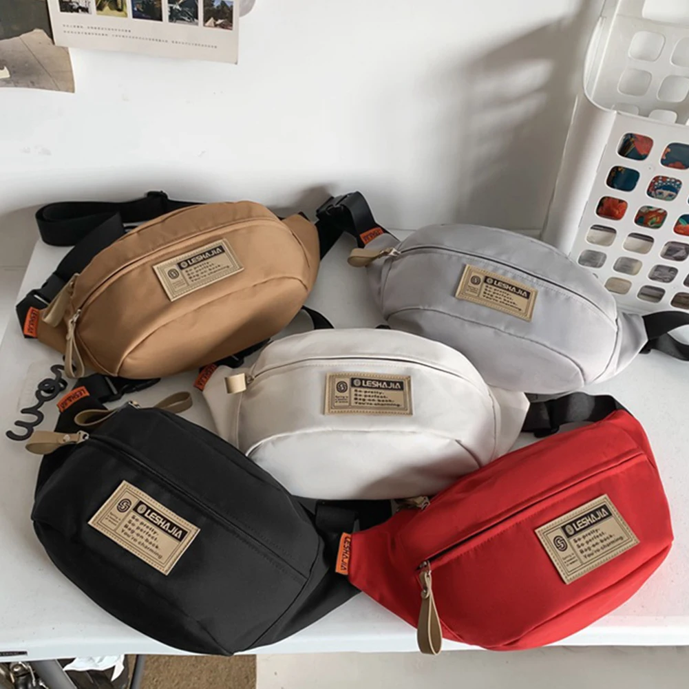 Crossbody Purse for Men Women Zipper Closure Lightweight Shoulder Chest Bag Crossbody Daypack Fanny Pack for Travel & Shopping