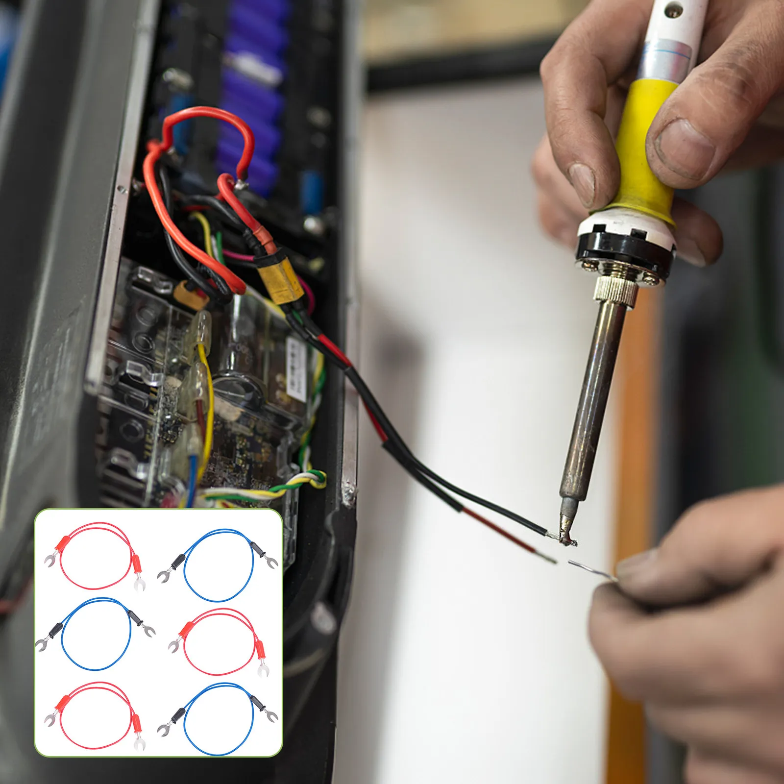 물리학 수업 실험을위한 6Pcs 교육용 U 자형 포크 와이어 라인 홈 과학 프로젝트 교육 도구