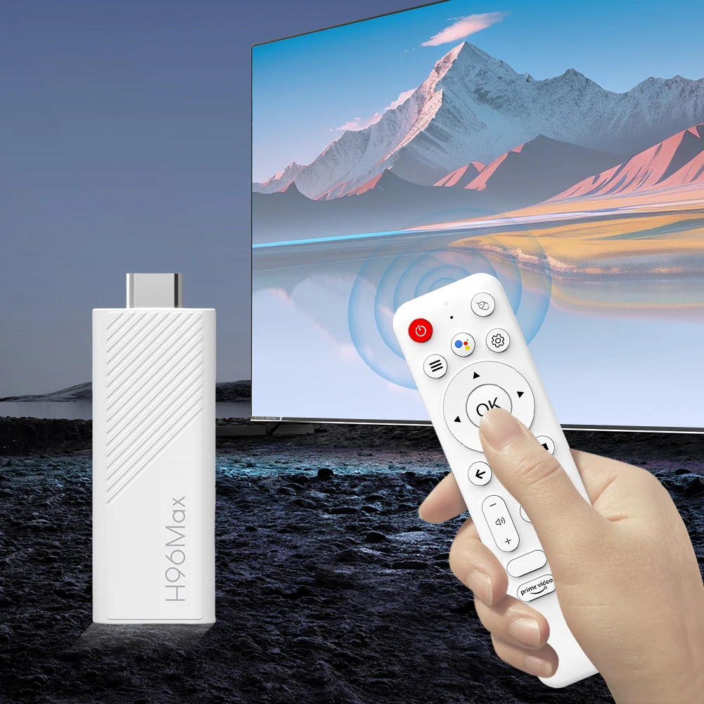 2024 New Android 14.0 H96Max H313 Mini TV Stick Allwinner Quad Core 4K HDR Wifi6 Wifi 2.4G Game Media Player Smart TV-Box