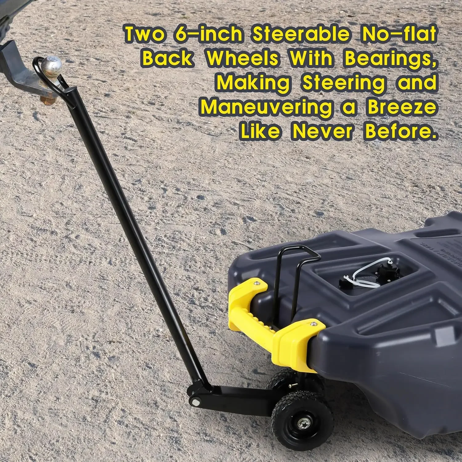 39 Gallon RV Portable Waste Tank 4 Wheel Tote Tank