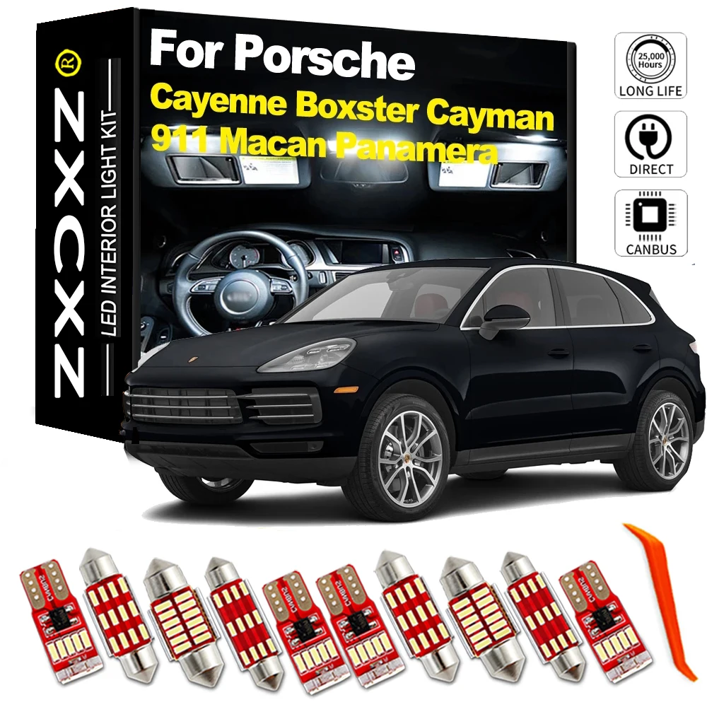 Zxcxz Led Kit Luce Interna Per Porsche Cayenne Panamera Macan Boxster Cayman 986 987 911 964 993 996 997 Carrera Turbo 4 S 4 S