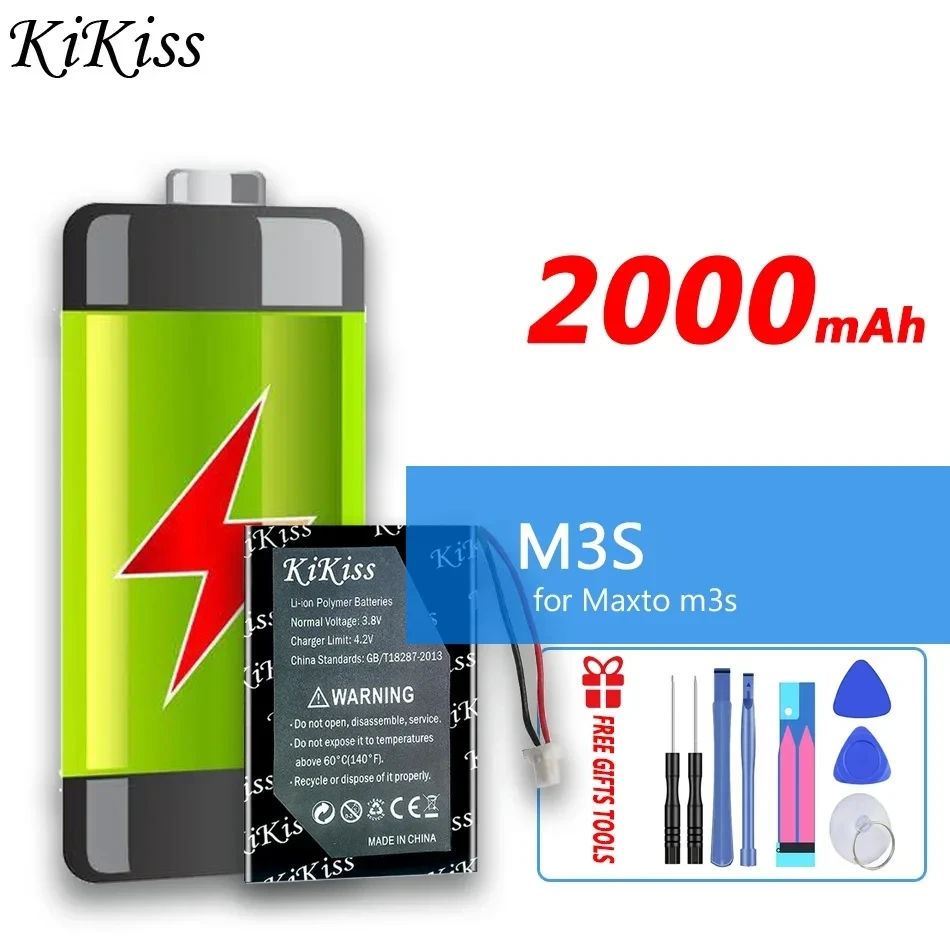 Фото Мощная батарея 2000mAh KiKiss для Maxto M3S №1