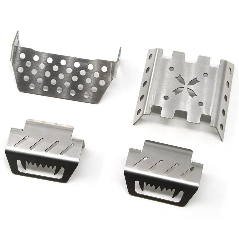 Tbest – Set De 5 Piezas De Armadura De Chasis De Acero Inoxidable – Compatible Con Traxxas -4 82056-4 – Protección Contra Arañazos Y Abrasión – Fácil Instalación Y Desmontaje – Color Plata – Accesorio Duradero Y Ecológico Para Coches RC – Incluye Placas Protectoras Para El Chasis