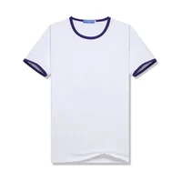 Polyester Tees Summer Raglan Short Sleeve Round Neck Tops for Adult Kids Sublimation Blank White T-shirt Family Matching Outfits 2