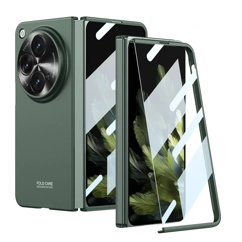 Applicabile A Oppo Find N3 Anti-Drop Business Cover Protettiva Oppo Find N3 Luxury Solid Color Folding Screen Box