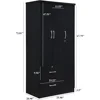 Closets To Store Clothes Closet for Room Highland Oak Finish Miscellaneous Storage Pantry Cabinets Bedroom Furniture Locker Home 3