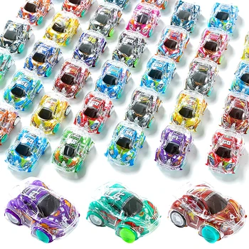 Mini car puzzle children's toy car model, inertia racing car, random style and color 1